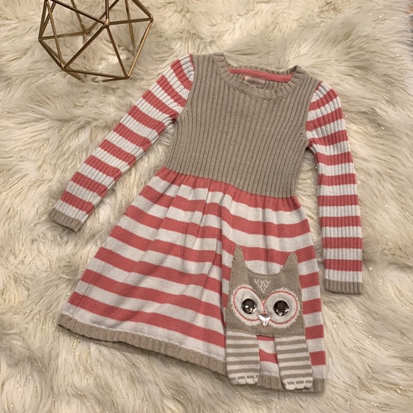 Gillian’s Closet Owl Pocket Sweater Dress 3T - Picture 1 of 4